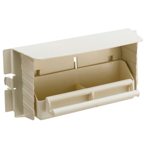 Ferplast Voerbak Brava 6 - Vogel - Voerbak- Drinkbak - 28.5x10x13 cm Beige