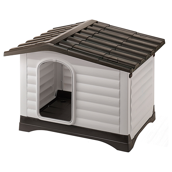 Ferplast Dogvilla Grijs&Bruin - Hondenhok - 111x84x79 cm