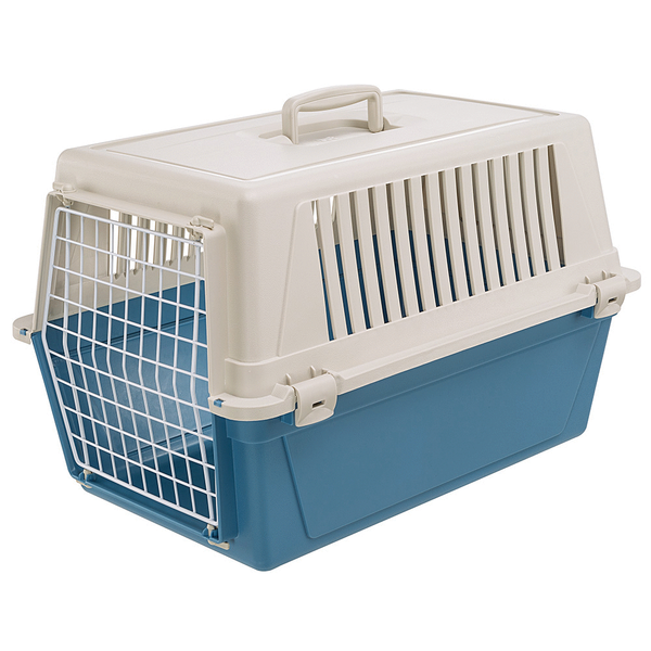 Afbeelding Ferplast Vervoersbox Atlas 30 Basic - Hondentransportbox - 60x40x38 cm Blauw 30 Basic door Petsplace.nl