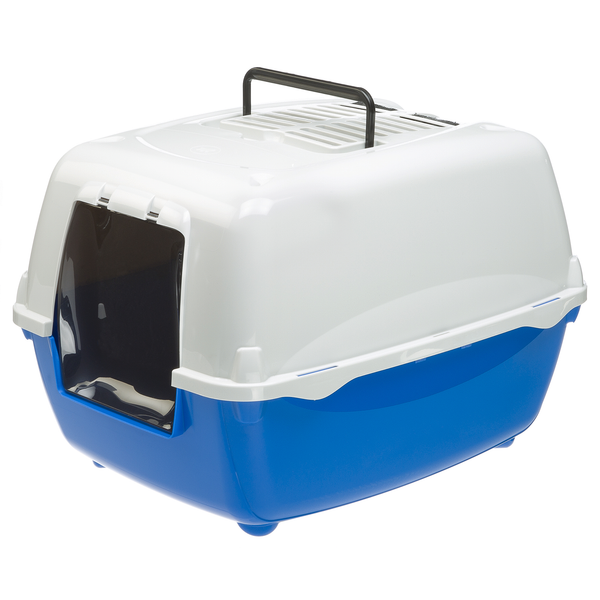 Afbeelding Ferplast Kattentoilet Bella 55x40.5x39 cm - Kattenbak - Blauw door Petsplace.nl