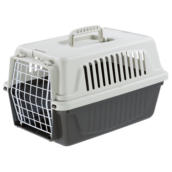 Afbeelding Ferplast Vervoersbox Atlas 5 28x41.5x24.5 cm - Kattenvervoersbox - Grijs door Petsplace.nl
