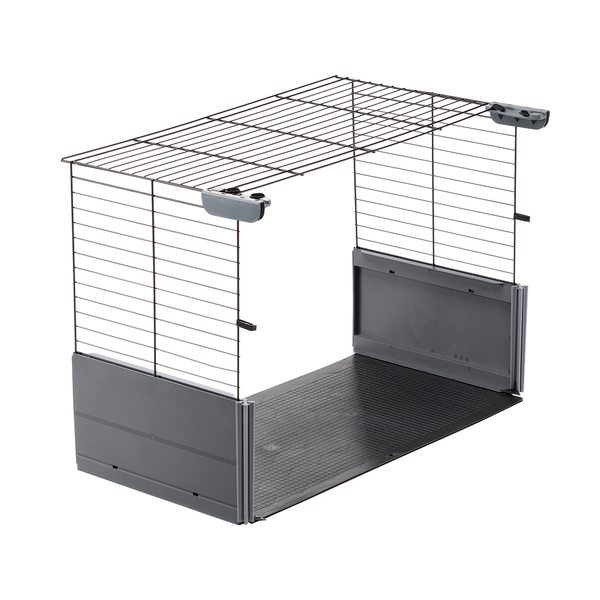 Afbeelding Ferplast Multipla Base Extension - Dierenverblijf - 37x72x50 cm Grijs door Petsplace.nl