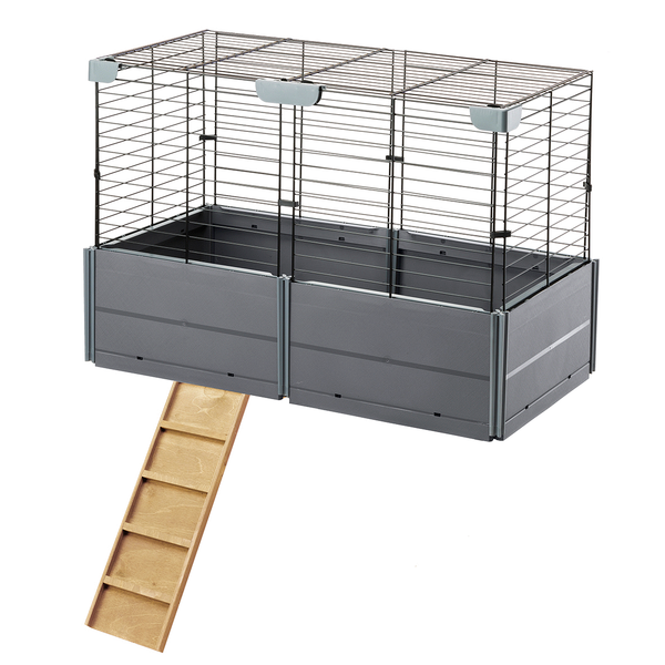 Afbeelding Ferplast Multipla Roof Extension - Dierenverblijf - 37x72x50 cm Grijs door Petsplace.nl