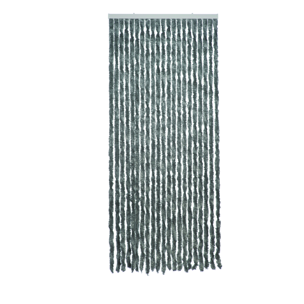 Afbeelding 2.Lif Vliegengordijn Martinique - Hordeuren - 90 x 210 cm Grijs door Petsplace.nl