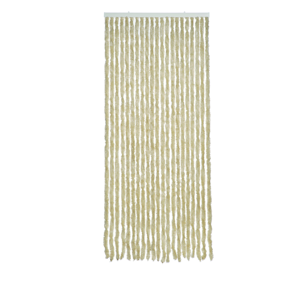 Afbeelding 2.Lif Vliegengordijn Martinique - Hordeuren - 90 x 210 cm Beige door Petsplace.nl