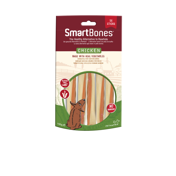 Afbeelding Smartsticks Innovative Chews - Hondensnacks - Kip 100 g 5 stuks door Petsplace.nl