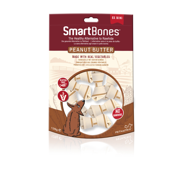 Afbeelding Smartbones Classic Bone Chews Pindakaas - Hondensnacks - Mini door Petsplace.nl