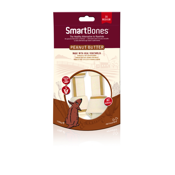 Afbeelding Smartbones Classic Bone Chews Pindakaas - Hondensnacks - Medium door Petsplace.nl