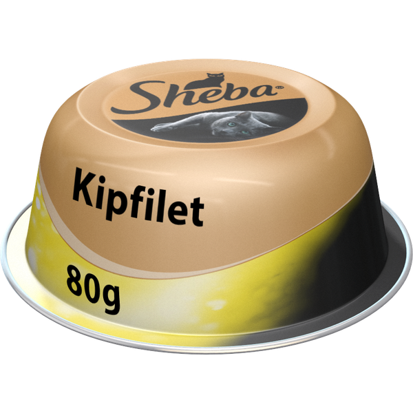 Afbeelding Sheba Luxe Menu Filets 80 g - Kattenvoer - Kip&Saus door Petsplace.nl
