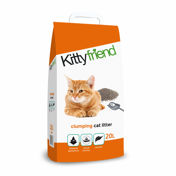 Afbeelding Kitty Friend Clumping - Kattenbakvulling - 20 l door Petsplace.nl