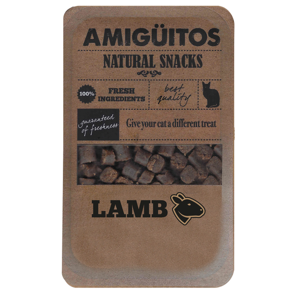 Afbeelding Amigüitos Cat Snacks - Lam door Petsplace.nl