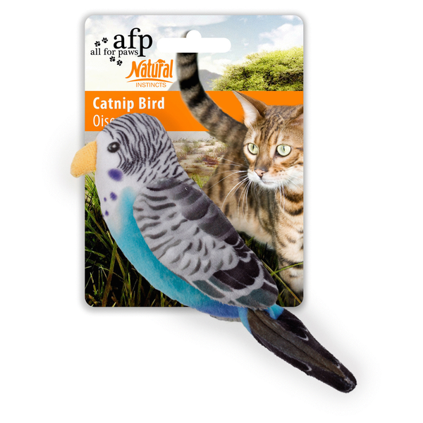 Afbeelding All For Paws Bird - Kattenspeelgoed - 15x5x5 cm Assorti door Petsplace.nl
