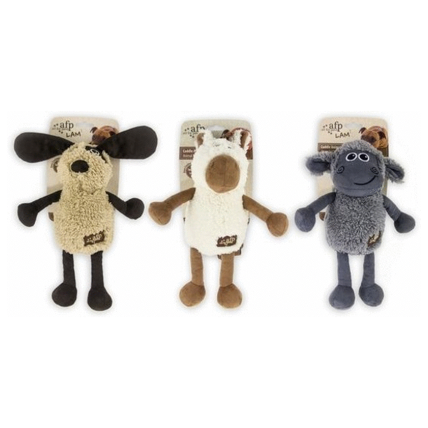 Afbeelding All For Paws Lambswool Cuddle Jumbo Animal - Hondenspeelgoed - 28x27x8 cm Multi-Color door Petsplace.nl