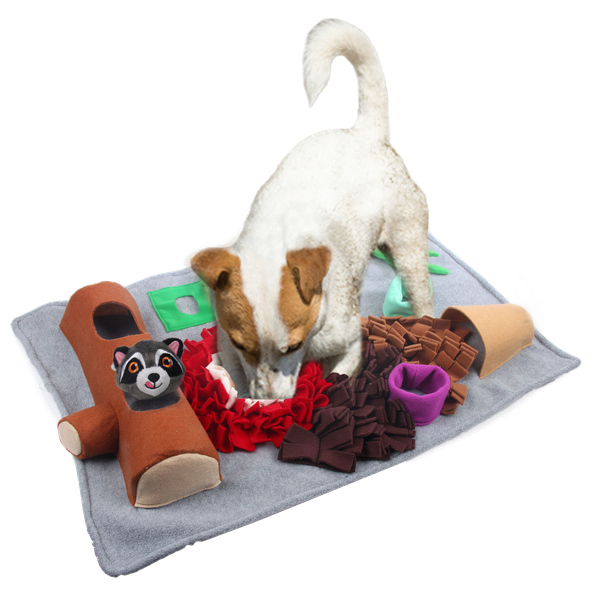Afbeelding All For Paws Snuffelmat Met Speeltje - Hondenspeelgoed - 76x52x10 cm Multi-Color door Petsplace.nl