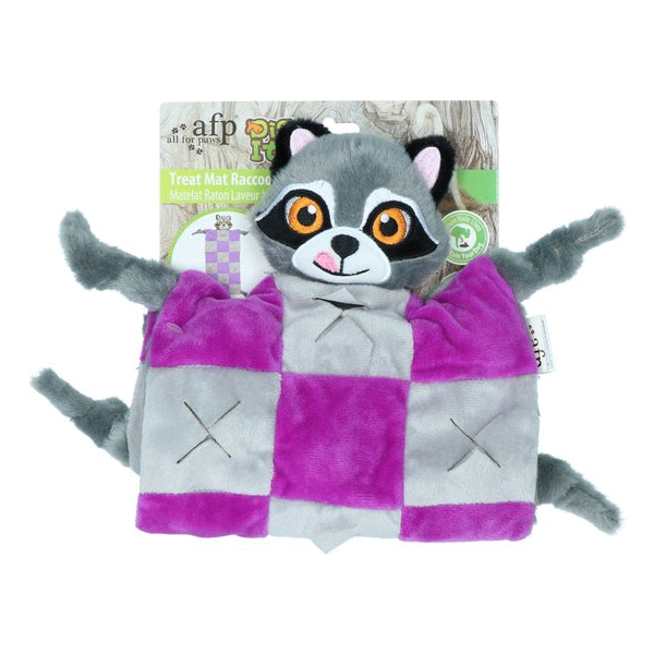 All For Paws Snackmat Raccoon Hondenspeelgoed 62x20 cm Paars