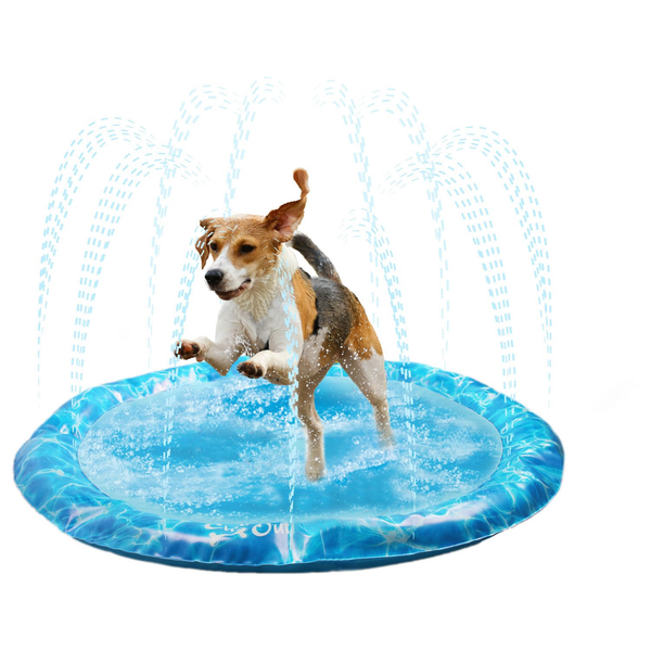 Afbeelding All For Paws Chill Out Bad Met Fontein - Hondenspeelgoed - 100 cm Blauw M door Petsplace.nl
