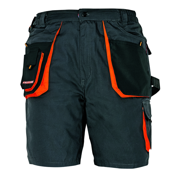 Cerva Werkshort Emerton Antraciet&Oranje - Werkkleding - 48