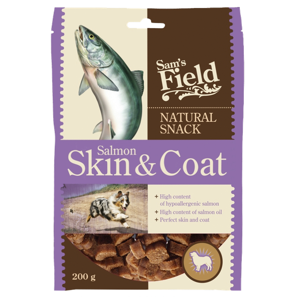 Afbeelding Sam's Field Natural Snack Skin & Coat - Hondensnacks - 200 g door Petsplace.nl