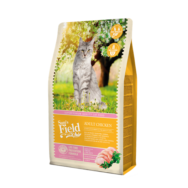 Afbeelding Sam's Field Cat Adult Kip - Kattenvoer - 2.5 kg door Petsplace.nl