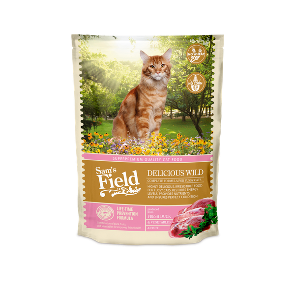 Afbeelding Sam's Field Cat Delicious Wild - Kattenvoer - 400 g door Petsplace.nl