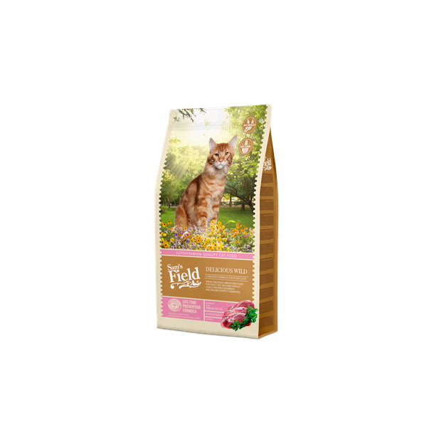 Afbeelding Sam's Field Cat Delicious Wild - Kattenvoer - 7.5 kg door Petsplace.nl