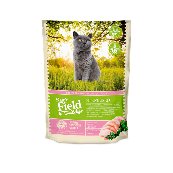 Afbeelding Sam's Field Cat Sterilised - Kattenvoer - 400 g door Petsplace.nl