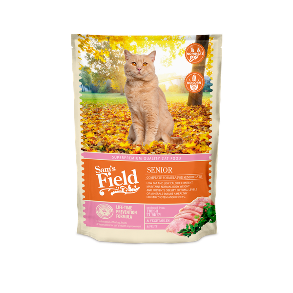 Afbeelding Sam's Field Cat Senior - Kattenvoer - 400 g door Petsplace.nl