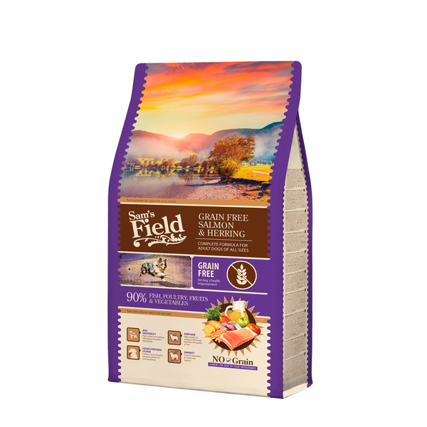 Afbeelding Sam's Field Adult High Meat & Grain Free Zalm - Hondenvoer - 2.5 kg door Petsplace.nl