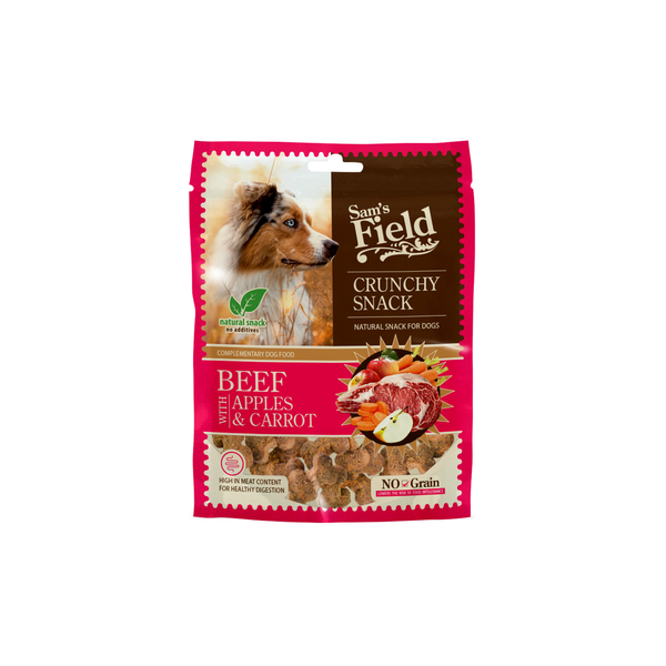 Afbeelding Sam's Field Crunchy Cracker - Hondensnacks - Rundvlees Appel Wortel 200 g door Petsplace.nl