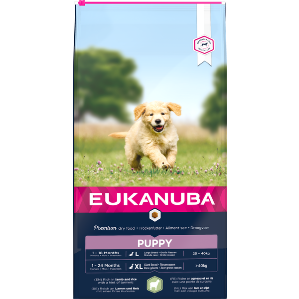Eukanuba Puppy Lam & Rijst hondenvoer 12 kg