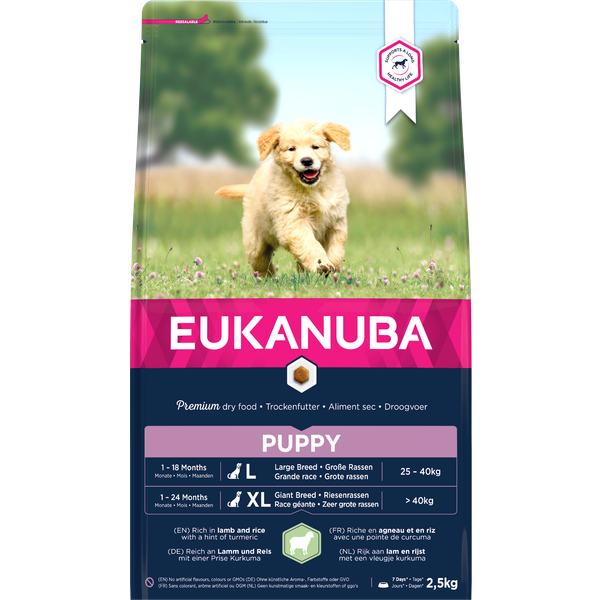 Eukanuba Puppy Lam & Rijst hondenvoer 2,5 kg