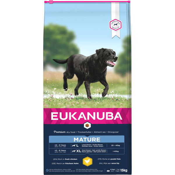Afbeelding Eukanuba Thriving Mature Large Breed Kip hondenvoer 15 kg door Petsplace.nl