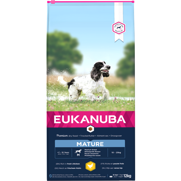 Eukanuba Thriving Mature Medium Breed Kip - Hondenvoer - 12 kg