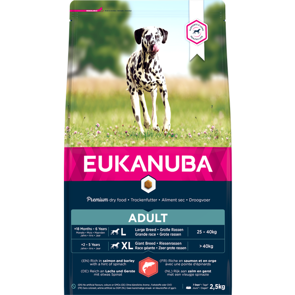 Afbeelding Eukanuba Adult Zalm & Rijst hondenvoer 2,5 kg door Petsplace.nl