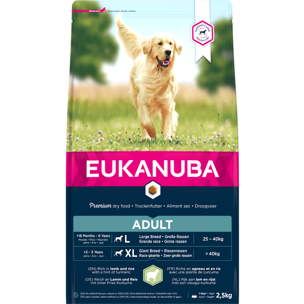 Afbeelding Eukanuba Adult Large Breed Lam & Rijst hondenvoer 2,5 kg door Petsplace.nl