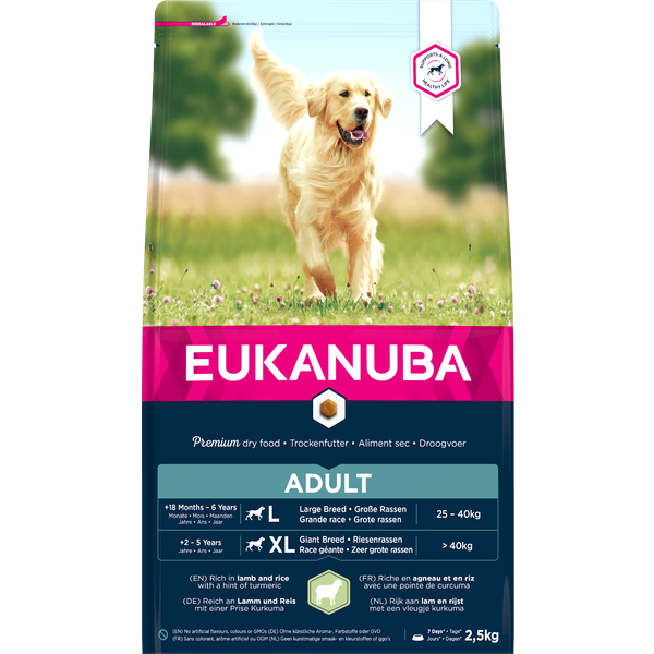 Eukanuba Adult Large Breed Lam&Rijst - Hondenvoer - 2.5 kg