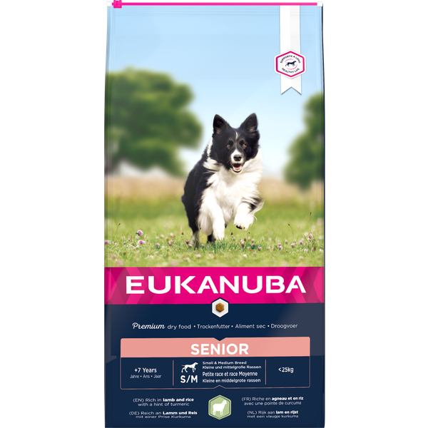 Eukanuba Mature & Senior 7+ Lam & Rijst hondenvoer 12 kg