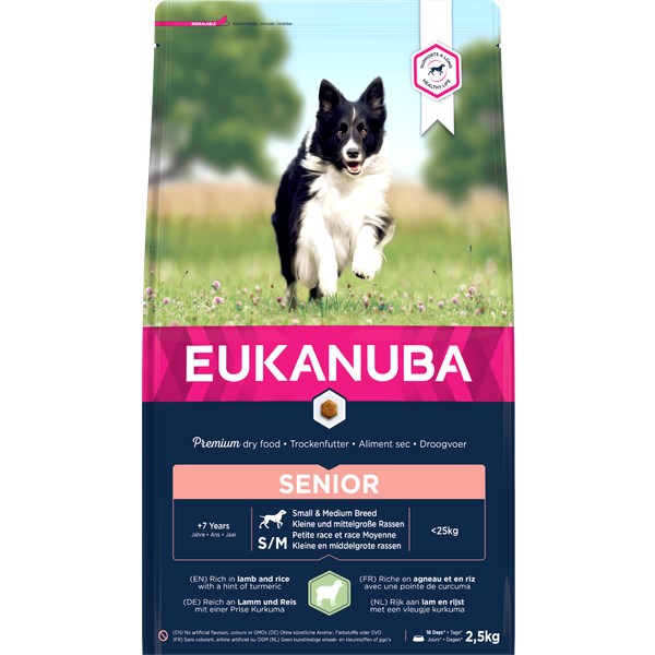 Afbeelding Eukanuba Mature & Senior 7+ Lam & Rijst hondenvoer 2,5 kg door Petsplace.nl