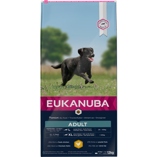Afbeelding EUK A.ADULT LARGE BREED 12KG 00001 door Petsplace.nl
