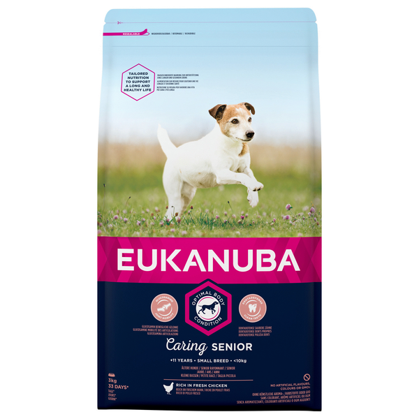 Eukanuba Caring Senior Small Breed kip hondenvoer 3 kg