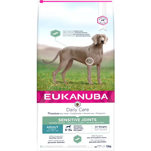 Afbeelding Eukanuba Daily Care Sensitive Joints hondenvoer 12 kg door Petsplace.nl