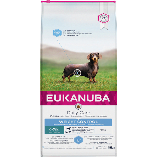 Afbeelding Eukanuba Daily Care Adult Weight Control Small/Medium hondenvoer 2,3 kg door Petsplace.nl