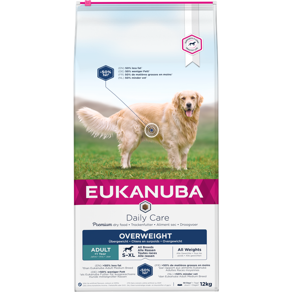 Afbeelding Eukanuba Daily Care Overweight hondenvoer 12 kg door Petsplace.nl