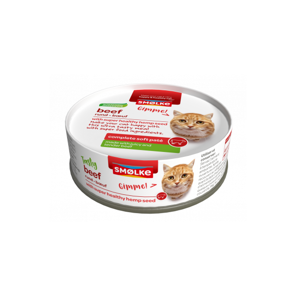 Smolke Vers Gestoomd 80 g - Kattenvoer - Rund