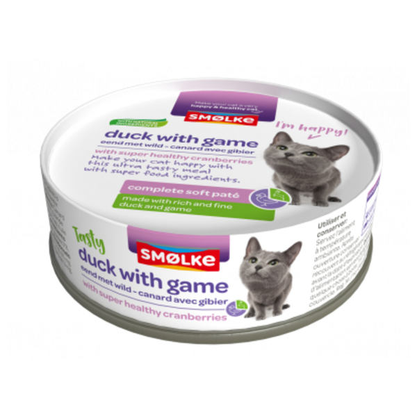 Smolke Vers Gestoomd 80 g - Kattenvoer - Wild