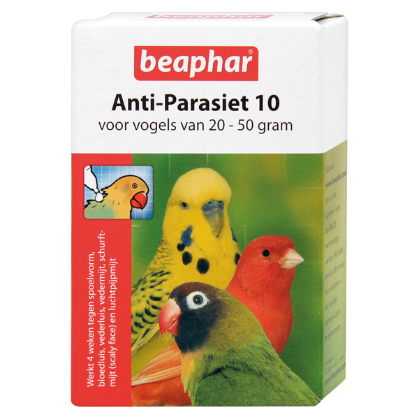 Beaphar antiparasiet 10 vogel 2050gr