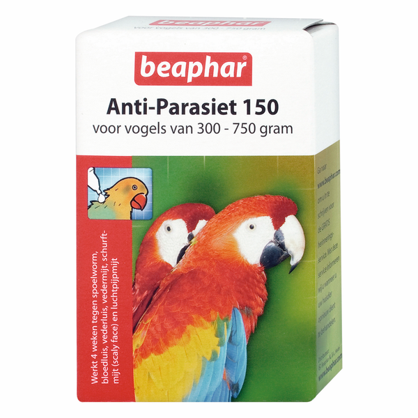 Beaphar Anti Parasiet 150 Vogel Vogelapotheek 2 pip Van 300 G