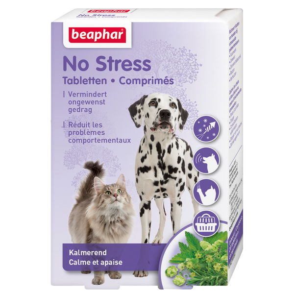 Afbeelding Beaphar No Stress Tabletten voor Hond en Kat 20 tabletten door Petsplace.nl