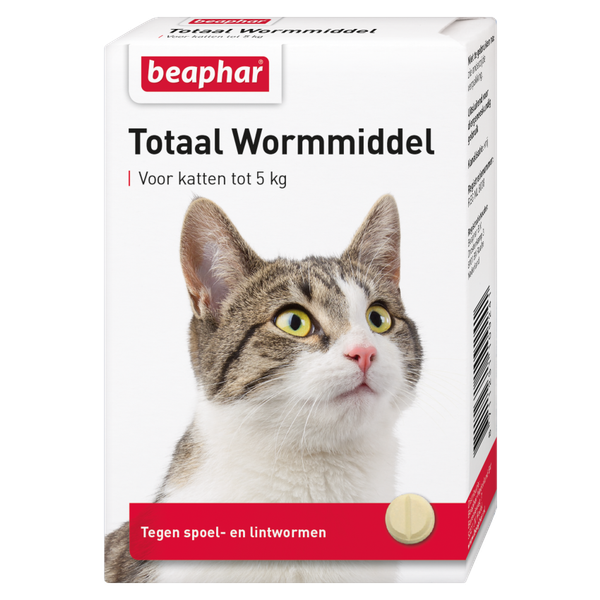 Afbeelding Beaphar Wormmiddel Totaal Kat 10 Tabletten door Petsplace.nl