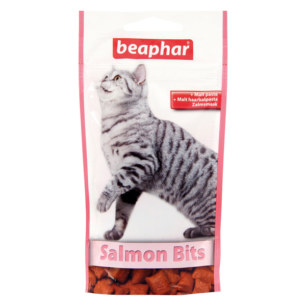 Afbeelding Beaphar Malt Bits - Kattensnack - Zalm 35 g door Petsplace.nl